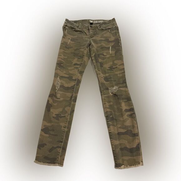 GAP Factory Denim - Destructed Camo Gap Factory Legging Skimmer